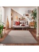 Modern Halı Salon Mutfak Oda Büro Halısı Yumuşak Kısa Havlı Kırçıllı Desen Bej