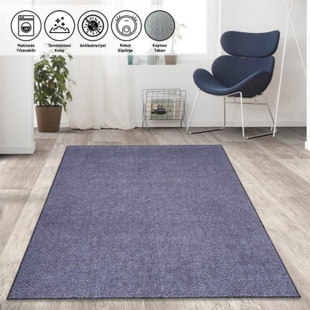 Modern düz kırçıllı Salon Oda Mutfak Halısı Koyu Gri Beyaz Halı Kaymaz Taban yıkanabilir
